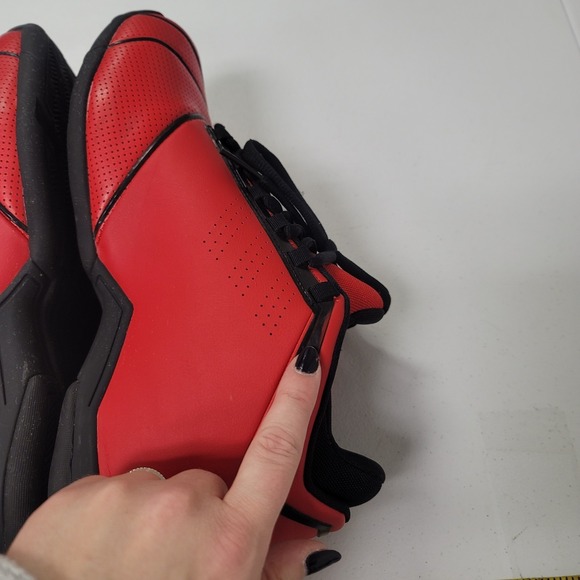 Adidas Mens Chunky Y2K T Mac 2 Restomod Rockets Sneakers Size 12 Red Basketball - Picture 11 of 14